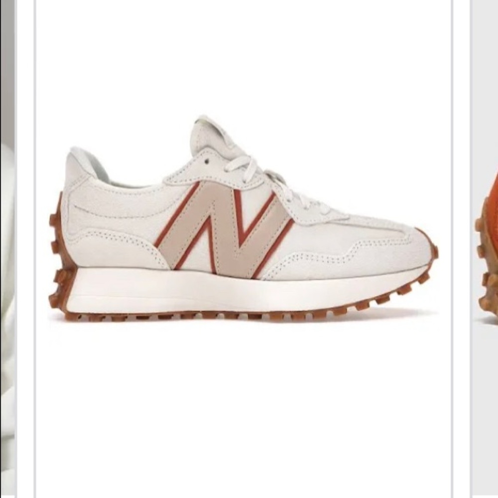 New Balance x Bandier 327 in Sea Salt